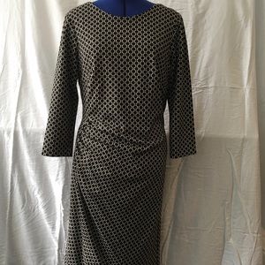 Circle Jacquard Jersey Dress